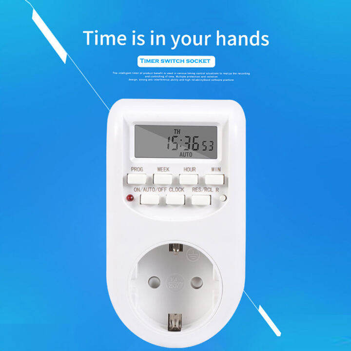 Intelligent Energysaving Current Household Timer Switch Socket