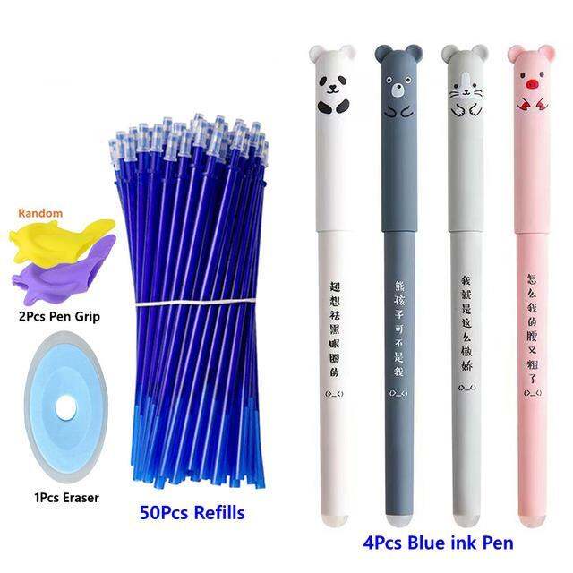 37-57pcs-set-0-5mm-erasable-gel-pens-animals-panda-erasable-pen-refills-rods-washable-handle-school-office-supplies-stationery