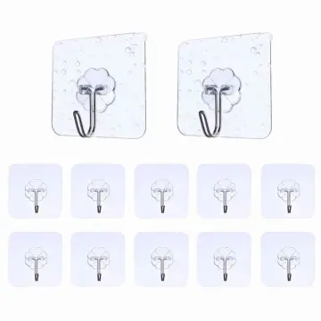 Deli 3/6Pcs Adhesive Wall Hooks Self Adhesive Anti-Skid Hook Heavy Duty  Stick Hook 19350/19351