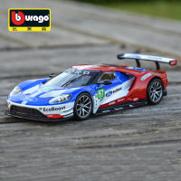 Bburago 1:32 2017ฟอร์ด GT #66 #67 Le Mans ล้อแม็กรถแข่งรุ่น D Iecasts โลหะของเล่นรถสปอร์ตรุ่นจำลองของขวัญเด็ก