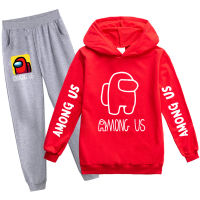 Among Us ชายชุดเสื้อมีฮู้ดหญิงแขนยาว Hooded Tops Jogger เด็ก Hoodies + กางเกง2ชิ้น PH1940เสื้อผ้าเด็กฤดูใบไม้ผลิชุดลำลองแฟชั่นสบายๆ