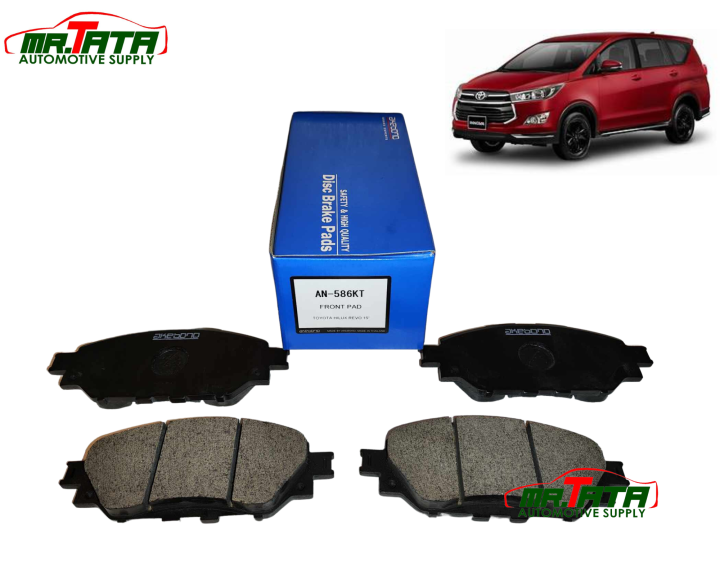 Akebono Brake Pads FRONT for Toyota Innova 2016 to 2023 (AN586KT