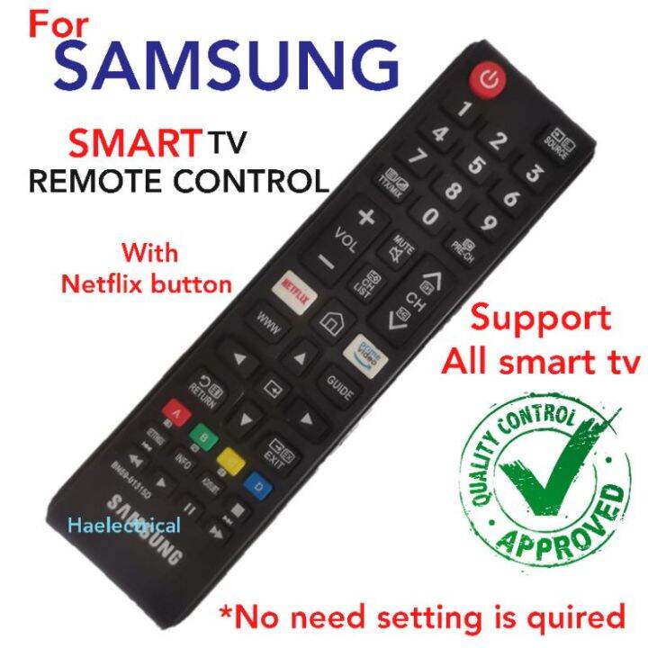 Samsung Smart Tv Remote Control With Netflix Button Lazada