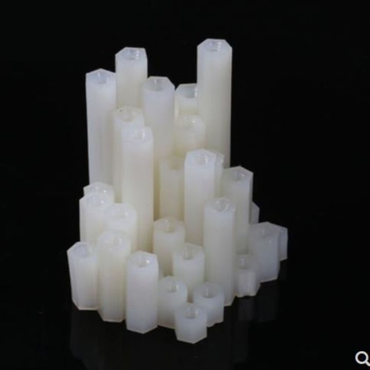 1000pcs-m3x6-m3-x-6-plastic-pc-female-female-white-hex-nylon-standoff-spacer