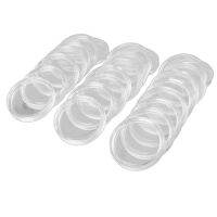 100Pcs 21mm Round Clear Plastic Coin Holder Capsules Box Storage Clear Round Display Cases Coin Holders