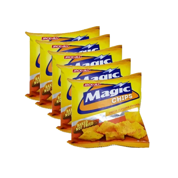 Magic Chips Cheese Flavored Crackers 100g 5 packs Lazada PH