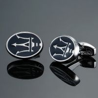 DY Brand new high-end luxury car Maserati logo Cufflinks fashion Mens French shirt Cufflink free shipping Cuff Link