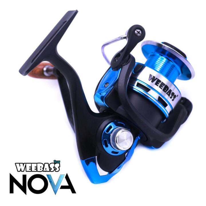 อุปกรณ์ตกปลา-weebass-รอก-รุ่น-nova-blue-4000-รอกตกปลา-รอกสปินนิ่ง-spinning