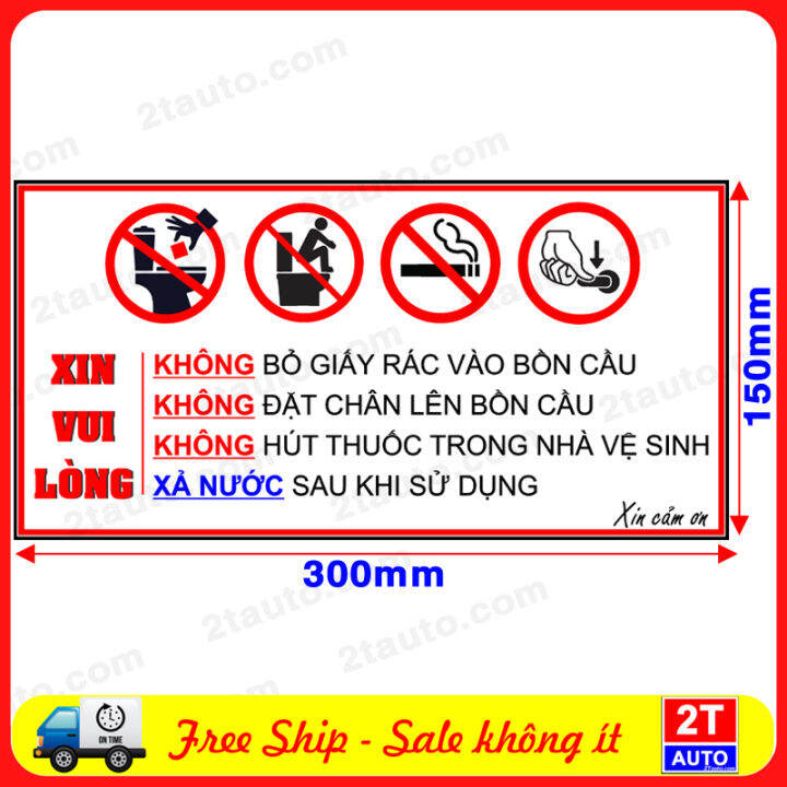 LOGO TÂM DÁN STICKER BIỂN BÁO TRONG NHÀ VỆ SINH BIỂN BÁO KHU VỆ SINH ...
