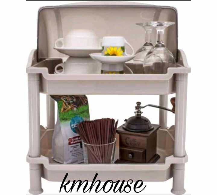 tempat roti rak 2 susun greenleaf | Lazada Indonesia