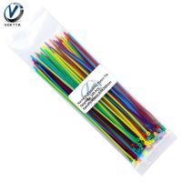 100pcs/lot 100mm 150mm 200mm Self-locking Cable Ties Reusable 10 Color Plastic Nylon Cabel Binder Zip Tie Tag Wire Wrap Straps Cable Management