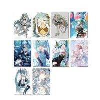 10ชิ้น/เซ็ตที่มีสี่สไตล์ที่แตกต่างกัน Hatsune Miku Card คาวาอนิเมะ DIY งานอดิเรก L9การ์ดพิมพ์ลายสองด้านตุ๊กตาคริสต์มาสกวางเรนเดียร์