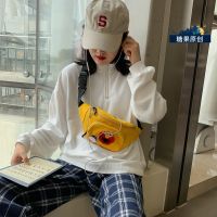 Year-end promotion】ELMO Sesame Street Popular pouch bag, casual broadband crossbody chest bag, fashion canvas bag