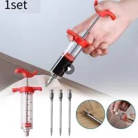 【YY】BBQ Meat Marinade Injector With Stainless Steel Needles Turkey Chicken Sauce Injection Kitchen Tools Accessorie