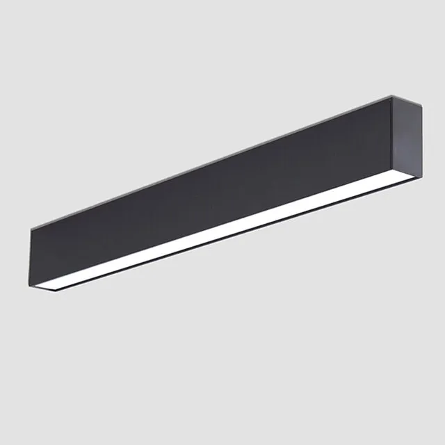 Minimalism Led Linear Grille Light Surface Mount Long Strip Ceiling ...