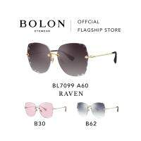 Bolon eyewear แว่นกันแดด RAVEN BL7099 แว่นของญาญ่า กรอบ Rimless ทรง Butterfly [FW19]