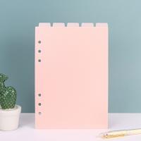 A5 A6 A7 Pink Divider 6 Holes Binder Planner Notebook Stationery Paper Accessories