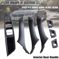 ชุดเหมาะสำหรับ Bmw มือจับประตูรถภายใน Lhd สีแดงน้ำตาล F10 5ชุด525d 520d F11 530d 535i แผงด้านในดึงแผ่นครอบ514172258542023