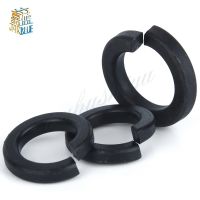 50-100Pcs DIN127 GB93 M2 M2.5 M3 M4 M5 M6 M8 Carbon Steel Shells Pad Black Spring Lock Washer Car Elastic Gasket