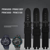 ?ยอดนิยม?สายนาฬิกาซิลิโคนสำหรับ PROTREK CASIO PRW3000/3100/6000/6100Y PRG-300เรซิ่นดัดแปลงกันน้ำอุปกรณ์สร้อยข้อมือสายนาฬิกา