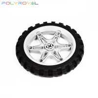 Building Blocks Technicalalal DIY al Parts Moc 85x15mm Tire Off-road Car Leather wheel Compatible Assembles Particles Building Sets