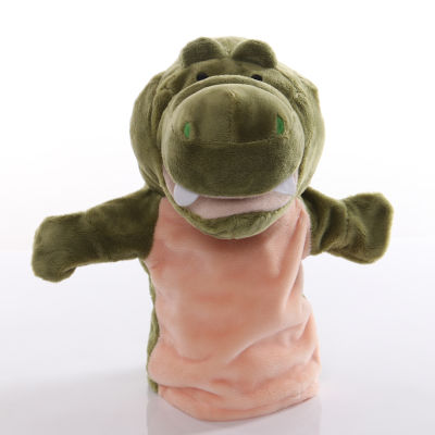 25cm Animal Hand Puppet Crocodile Plush Toys Baby Educational Hand Puppets Cartoon Pretend Telling Story Doll for Children Kids