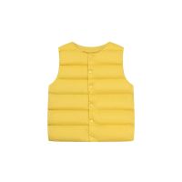 New Children Down Vest Girls Sleeveless Jacket Winter Waistcoats Boys Autumn Outerwear Coats 2-12 Years Kids Warm Clothes