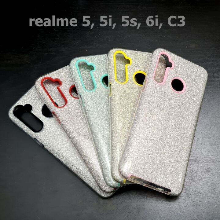 เคส-realme-5-5i-5s-6i-c3-เคสกันกระแทก-ลายกากเพชร-เรียวมี