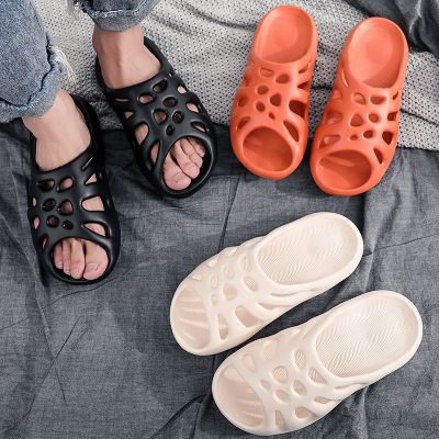 New fashion skulls slippers higher summer outside a man wear thick bottom soft bottom beach web celebrity cool outdoor slippers