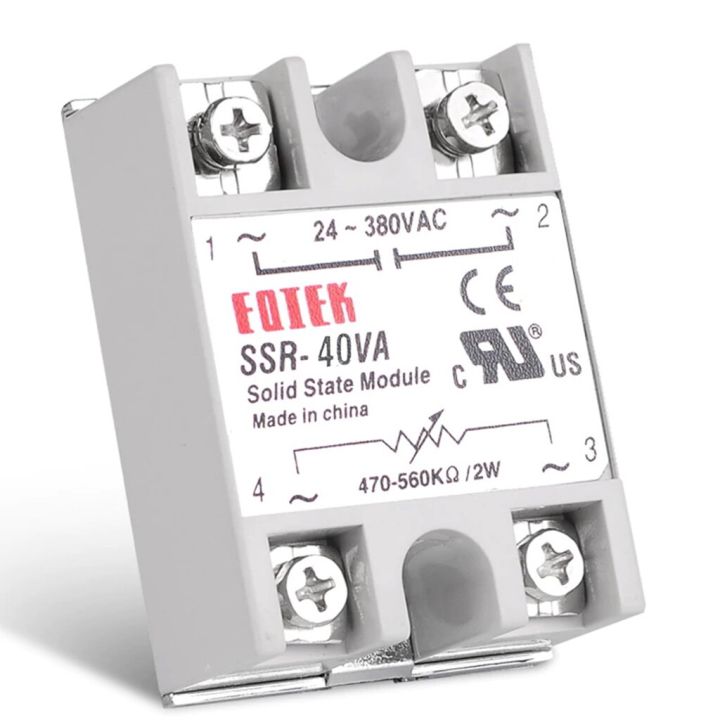 ssr-40va-solid-state-relay-module-single-phase-ac-24-380vac-โซลิดเสตทรีเลย์