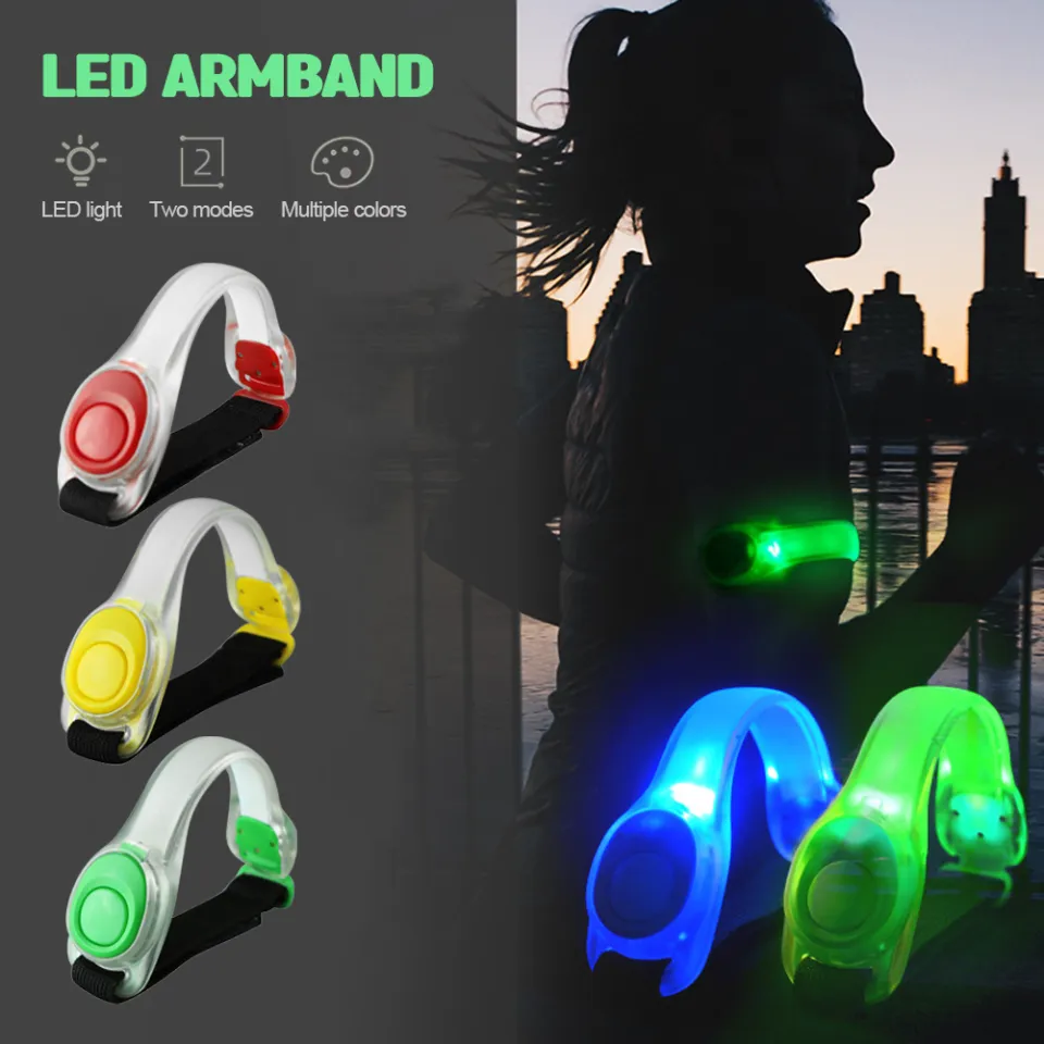 BC Outdoor Night Running Cycling LED Glowing Armband Safety Warning LED  Bracelet Hiking Leg Light Ring Backpack Indication Light Band | Lazada