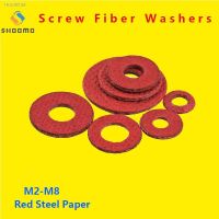 △❀ Insulating Spacers Red Screw Insulating Fiber Washers Red Steel Paper Fiber Insulating Flat Washer Insulation Seal Gasket GB