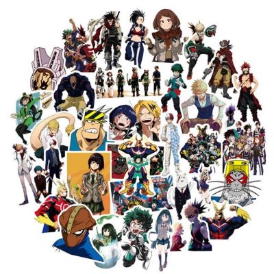 สติ๊กเกอร์ลายการ์ตูน My Hero Academia สำหรับติดรถยนต์