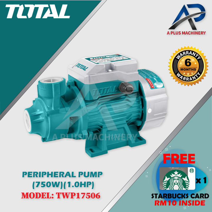 TOTAL TWP17506 Peripheral Pump (750W / 1HP) | Lazada