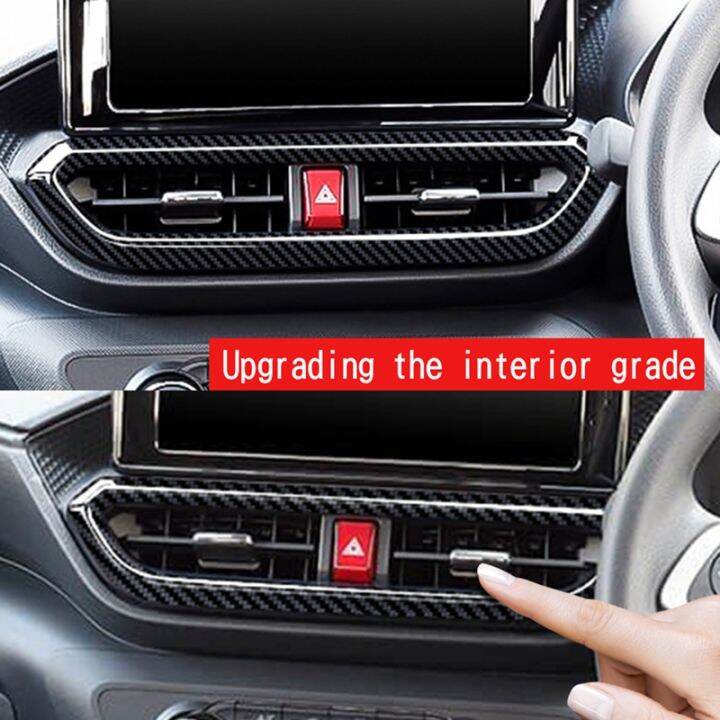 car-interior-dashboard-center-console-air-vent-a-c-outlet-frame-cover-trim-for-toyota-raize-gr-2020-2022