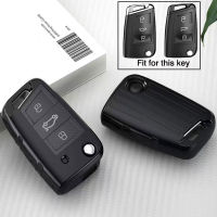 Car Key Case Cover For Volkswagen VW Polo Golf 7 MK7 Tiguan Touran Passat Lavida Plus Lamando For Skoda Octavia Karoq Key Bag