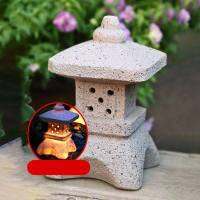 Outdoor Solar Garden Statue Creative Garden Accessories Resin Zen Ornaments Tower Statue Stone Pagoda Lantern Palace Lanterns กลางแจ้งประติมากรรมแสงอาทิตย์สวนความคิดสร้างสรรค์ของสวนเรซิ่นการตก แต่งหอประดับหอคอยหินโคมไฟราชวัง