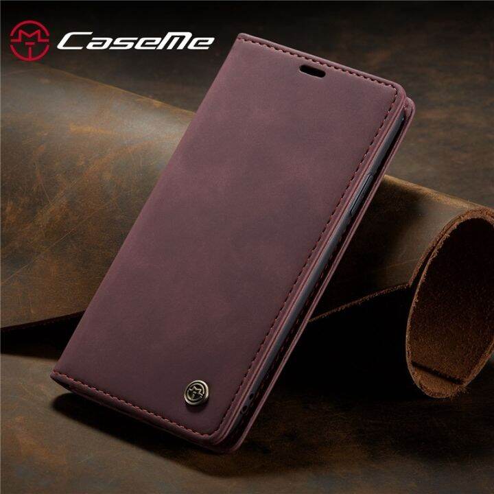 เคสโทรศัพท์แบรนด์-caseme-สำหรับ-iphone-12-11-pro-xs-max-xr-x-8-7-6-plus-se-2020สีน้ำตาลโทรศัพท์ฝาพับเป็นฐานกระเป๋าสตางค์หนังซองใส่บัตร