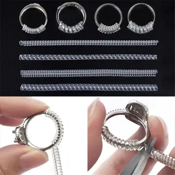 12Pcs 4 Sizes Spiral Tightener Ring Size Adjuster For Loose Ring Jewelry  Guard Dropshipping