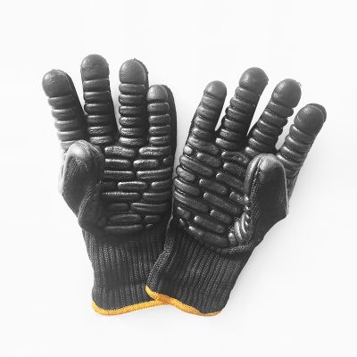 【CW】 1pair Anti-stabbing Gloves Anti Vibration Shockproof Outdoor Safety Miner Cut Resistant