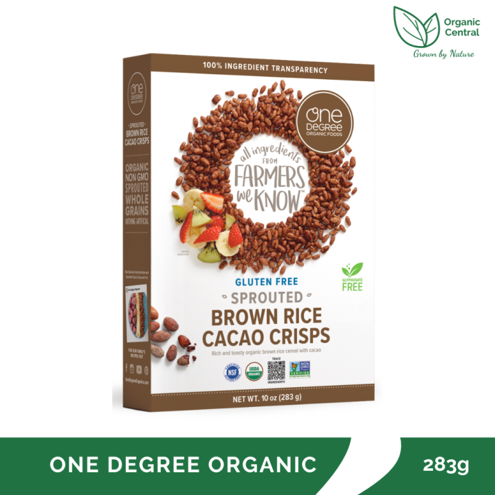 One Degree Organic Brown Rice Cacao Crisps Cereal 283g Lazada PH