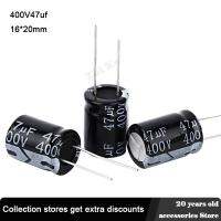 5pcs 400V 47UF 16 * 20 mm low ESR Aluminum Electrolyte Capacitor 47 uf 400 V Electric Capacitors 20% Electrical Circuitry Parts