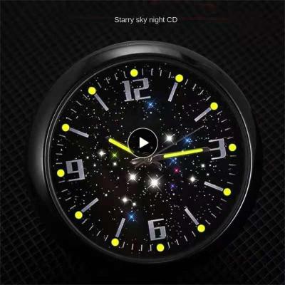S Tarry Sky ออโต้คาร์นาฬิกาแบบพกพาทนต่ออุณหภูมิสูงนาฬิกาอิเล็กทรอนิกส์มัลติฟังก์ชั่ทนทานอุปกรณ์รถสีดำโลหะผสม