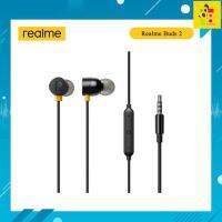 หูฟังRealme Buds 2 Wired-3.5mm หูฟังรีโมทคอนโทรล3ปุ่มพร้อมไมโครโฟน Earbus แบบมีสายแม่เหล็ก11.2มม.Bass Boost Driver