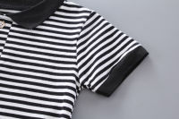 Baby boys clothes 0-4 years old boys clothing kids short sleeve set Stripe Polo short sleeve suit