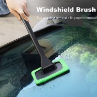 Car Window Cleaner Brush Kit Windshield Wiper Microfiber Brush Auto Cleaning Wash Tool with Long Handle Car Accessories Towel