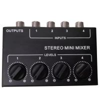 Cx400 Mini Stereo Rca 4-Channel Passive Mixer Small Mixer Mixer Stereo Dispenser for Live and Studio