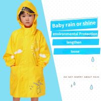 Cute Babys Travel Hooded Raincoat EVA Reusable Cartoon Childrens Raincoat Rain Poncho Boys and Girls Waterproof Jacket