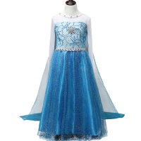 WFRV Girls Dress Dress Cosplay Party Vestidos Snow Queen Princess Dress for Girls Elza Halloween Christmas Baby Girl Clothing