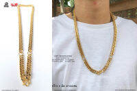 สร้อยคอ8มิลทอง 3ห่วง จี้ necklace hiphop สแตนเลสแท้ Stainless แฟชั่นชาย แฟชั่นผู้หญิง 316l allacc